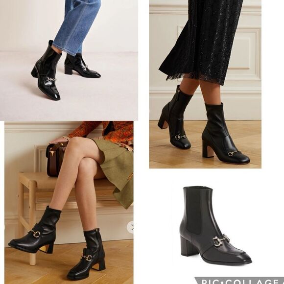 Renatta Jop Leather Ankle Boots with bit hardware size 7 - Picture 2 of 16